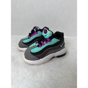 Nike Air Max 95 Toddler 4C Aurora Green Grape Gunsmoke 905462-034 Sneakers